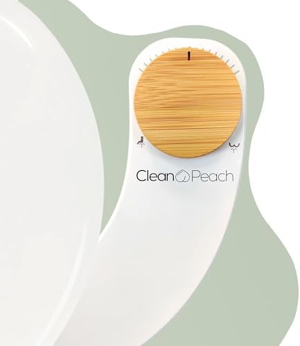 CleanPeach® bidet toilette wc - MARQUE FRANCAISE - toilette japonaise & douchette wc - wc japonais - bidet portable - Fonctionne Sans électricité, deux buses, Garantie 3 ans