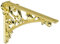 Khtumeware Regalhalterung aus poliertem Messing, 15 cm, dekorative Halterungen für Regale, strapazierfähig, helles Gold, kunstvolle Regalhalterung, Hardware im Lieferumfang enthalten, 2 Stück, 15 x