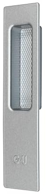 SN-TEC Griffmuschel/Muschelgriff 9-29526 für GU Schiebetür HS Drehgriff DIRIGENT 934/937 (Silber EV1)