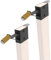 KNINE OUTDOORS 2x4 T Post Target Hanger, Shooting Target Stand Base, Adjustable Height Steel Post AR500 Steel Silhouette Gong Targets Conversion Adapter (2 Pack)