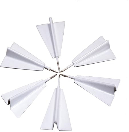 12Pcs Kreative Flugzeug Push Pin, Papier Foto Memo Dokument Tack, Kork Board Message Board Thumbtack dekorative Bürobedarf Nagel Zubehör