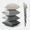 MIULEE 4er Set Samt Kissenbezug 45x45 cm Grau Serie Dekorative Kissenhülle Sofakissen Dekokissen Umwickelte Kante Kissenbezüge Zierkissenbezug für Sofa Wohnzimmer Schlafzimmer