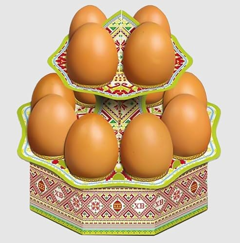 Deko-Ständer für 12 Eier - Traditionell aus Karton
