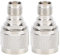 2PCS Vergoldete N Stecker zu TNC Buchse Adapter, TNC Buchse zu N Stecker Hochleistungs Stecker für Einfache Verwendung