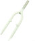 Aluminium alloy rigid folding bike V brake, 20 inch, straight tube ultralight fork(white)