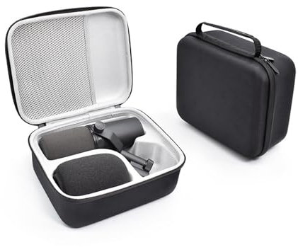 ZLiT Étui de rangement rigide pour microphone dynamique Shure SM7B/MV7 (Noir)