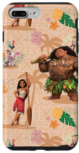 iPhone 7 Plus/8 Plus Disney Moana 2 Moana Maui Kotu Heihei and Pua Pattern Case