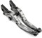 DEMULAX CNC-klappbare, ausziehbare Brems- und Kupplungshebel for Motorräder, for Vespa, for Granturismo 125 200 GTS 125 250 S125 150 300 Super Motorrad-Bremshebel(Titanium)