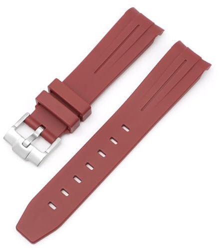 BDNJN Für Omega Swatch Joint Planet Series Moon Mercury gebogenes Kautschukarmband für Moonswatch-Uhr gebogenes, lückenloses Kautschukarmband für Männer und Frauen, 20 mm Uhrenarmbänder(FF)