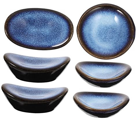 CRILSTYLEO 6stücke Essstäbchenhalter Aus Keramik Stäbchenhalter Japanischen Stil Löffelablage Für Küche Gabelablage Für Restaurants Praktische Essstäbchenablage Dekorative