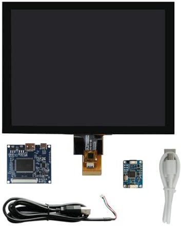Pantalla auxiliar para computadora Raspberry Pi Orange Pi de 8 pulgadas, monitor portátil, pantalla LCD IPS 4:3, placa de control del controlador, digitalizador, pantalla táctil USB