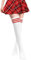 PROPOG Overknees Strümpfe Damen, Weiß Kniestrümpfe Fußball Sport Socken Strümpfe Kniestrümpfe Cosplay Warme Lange Socken College Cheerleader Kostüm Damen Mädchen
