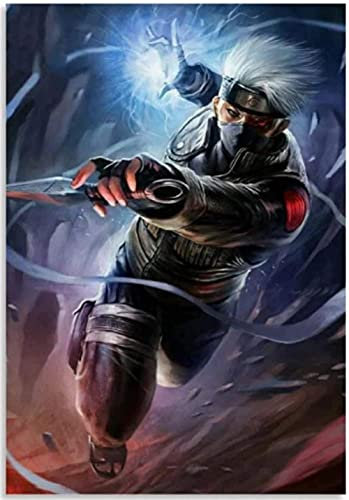 Puzzle 1000 Teile Anime Naruto Kakashi Poster Papier Kinderspielzeug Dekompressionsspiel 50x70CM