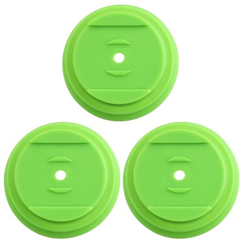 ECSiNG 3pcs Mower Blade Base Plastic Cover Lawn Mower Blade Holder for Electric Cordless Lawn Tools Garden Trimmers 64x20mm Green