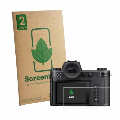 ScreenLeaf Schutzfolie für Leica SL3 | 2 Stück (Display + Schulterdisplay), Transparent Displayschutzfolie Made in Germany, Clear Anti-Scratch Case-Friendly