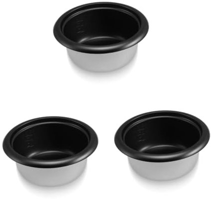 Ciieeo 3 Piezas Revestimiento De Olla Arrocera Estufa Eléctrica Bol Pequeña Olla Arrocera Olla Interior De Vapor Contenedor Interior De La Olla Sartenes Olla Humeante Aleación De Aluminio