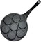 Pankea Panke Mini Pancake fabricant de crêpes antiadhésive avec conception à 7 moules, poêle à oeuf avec manche de cuisson à poignée anti-scalding