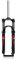 26 27.5 29inch Mountain Bike Suspension Fork 1-1/8 Straight Spring Fork Travel 100mm Disc Brake Mechanical Front Fork 9 * 100mm Quick Release Bike Fork Manual(Black Red,26)