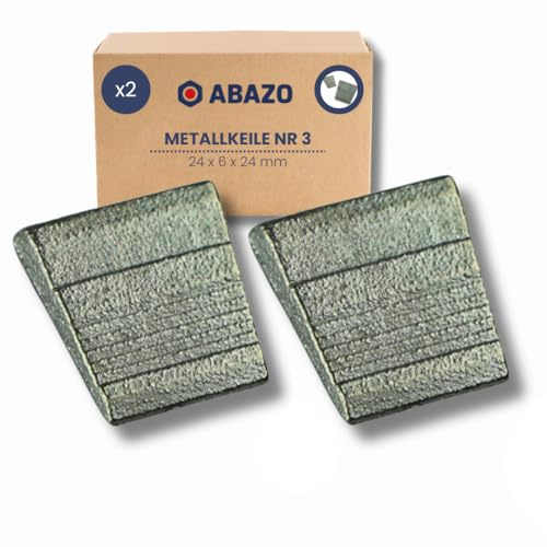 ABAZO - Set Keile für Äxte, Griff und Hämmer 2st, Holzkeile klein, Spaltkeil Holzspalter Spalhammer Spalheit fur Holz Garten - Keil nr3# 2 Stück