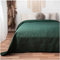 CalmyHOME Tagesdecke 170x220 Bettüberwurf Tagesdecken - Überwurf Mandala Sofaüberwurf Steppdecke Sofa Decke Bett Überwurfdecke Tages Decken Betthusse XXL Überdecke Gesteppte (Dunkelgrün)