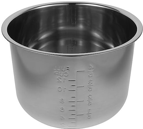 Rice Cooker Rice Cooker Inner Pot 6L Non- Stick Rice Cooking Container Stainless Steel Rice Pot Insert Electric Instants Pot Rice Inner Tank Replacement for Home Kitchen