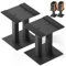 OUUTMEE 1 Pair Speaker Stands, Universal Metal Speaker Stands Desktop Monitor Speaker Stands for Computer & Bookshelf Speakers, up to 13KG (Large)