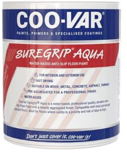 Coo-VAR SureGrip Aqua Grey Slip-Resistant Floor Paint 5L