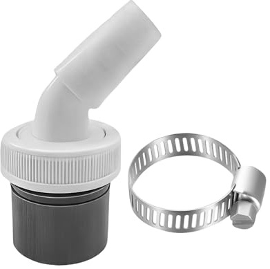 Wasschmaschine Abfluss Adapter 1 1/4 Zoll Für Den Gesschirrspüler, Trockner, Waschmaschin, Waschinenanschluss Mit Eingangsstuzen Von 18-24 Mm Und Abgang 40mm Rohr Mit Schlauchschelle