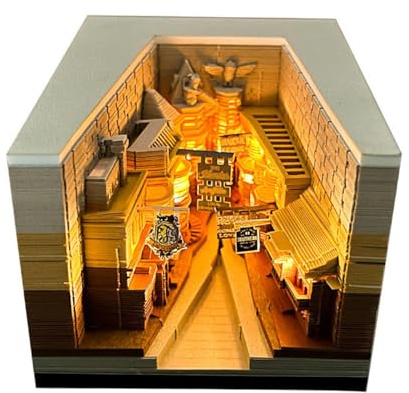 Time Piece Kalender 2026, Schreibtischkalender, abreißbares Papier, Schnitzerei, Kunst, Notizblock, antihaftbeschichtet, kreative Miniatur-Architektur-Papierskulptur, Handwerk für Schule, Büro