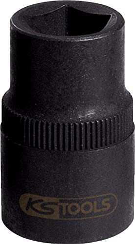 KS Tools 150.2154 - Douille 5 pans pour étrier de frein, 14mm - Version courte - En Chrome Vanadium - Tête brunie