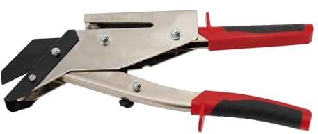 STUBAI Schieferschere 275591 300 mm mit Lochstanze | Massive C45-Stahl-Ausführung für präzises Schneiden und Lochen von Schieferplatten | Ergonomische Griffe – Profiqualität