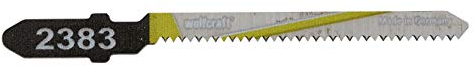 wolfcraft 2383000 Lot de 2 Lames de scie sauteuse HCS queue en T Profondeur de coupe 45 mm