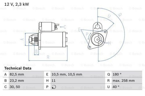 Bosch 0986018290 Starter