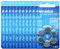 Renata ZA675.DP6 Lot de 60 Piles pour appareils auditifs Taille 675 10 x 6 Piles PR44 Bleu 1,45 V