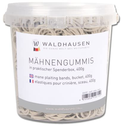 WALDHAUSEN Mähnengummis im Eimer, 400 g, Weiss