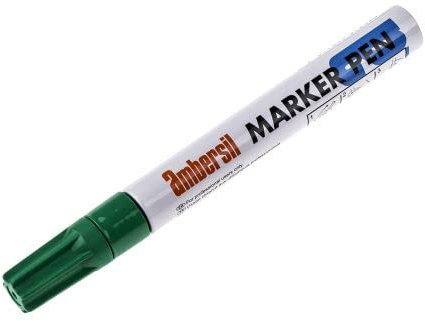 Ambersil 20379 Fibre Tipped Marker Pen, 15 ml, Green