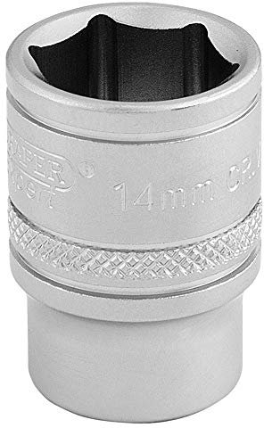 Draper 16540 Douille métrique 6 pans 3/8, taille 14 mm, bleu