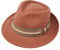B&S Premium Doyle - Teardrop Fedora Hut - 100% Wollfilz - perfekt zum Reisen - was-serabweisend - Unisex - 54cm Bernstein