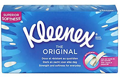 KLEENEX Boîte à mouchoirs originale – Lot de 80