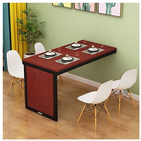 WandKlapptisch HUAHUAWandklapptisch Aus Massivholz, Beistelltisch, Esstisch Für Die Wohnküche, Laptop-Computertisch, 12 Größen(Size:100 x 60 x 75 cm)