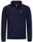 Höhenhorn Skyja - Felpa in pile da uomo con mezza zip, Blu scuro, XXL