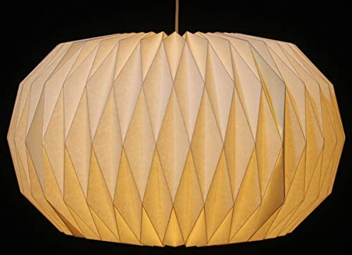 GURU SHOP Origami Design Papier Lampenschirm - Modell Venetia, 26x44x44 cm