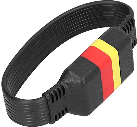 Qiilu OBD-Verlängerungskabel, 16Pin OBD Kabel, 14,17in OBD Verlängerungskabel 16Pin Stecker auf Buchse Adapterkabel Extender für Launch X431 V