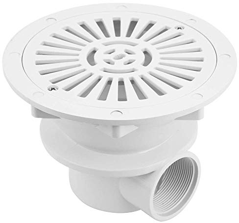 ASDUU Pool-Hauptablauf Saugdeckel Schwimmbad-Hauptablaufanschluss Wasserauslass Bodenablauf G2 DN50 Ersatzzubehör Bodenablauf