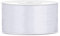 Libetui 25 Meter Satinband Weiß 50mm Schleifenband weiß Dekoband weißes Geschenkband weiss Hochzeitsdeko Band Stoffband weiße Schleife 5cm