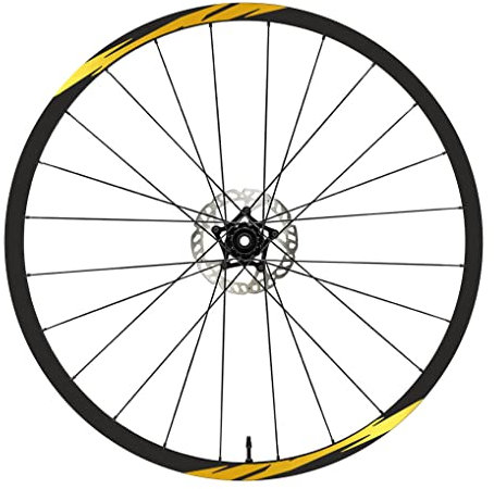 DualColorStampe Aufkleber kompatibel mit Scott Felgen 26 Zoll – 27,5 Zoll – 28 – 29 Zoll – Fahrrad MTB Sticker Felgen MTB – B0020 (26 Zoll, 91 Gold)