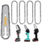 4pz x Catene motosega 3/8 1,3 mm 48 maglie guida, catena 8 pollici per mini motosega, catena 8 pollici, catena per motosega, catena mini motosega 8 pollici, catene per tagliare, catena di ricambio