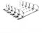 Julyun 2 O-Ring-Mechanismus, 123 mm Länge, Binderücken für obere Bindung, Ersatz-Set, Metall-Clip-Ringbuch für Papieraufbewahrung, Ordner, Planer, Zubehör (25 mm)
