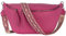 Bauchtasche Umhängetasche Crossbody-Bag Hüfttasche Kunstleder Italy-Design (Peach)