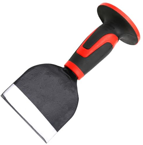 WEDO Burin de Maçon Plat,Burin Professionnel Acier Au carbone,8×22×100mm,Burin de Maçon Pointu Avec Antidérapante Poignée